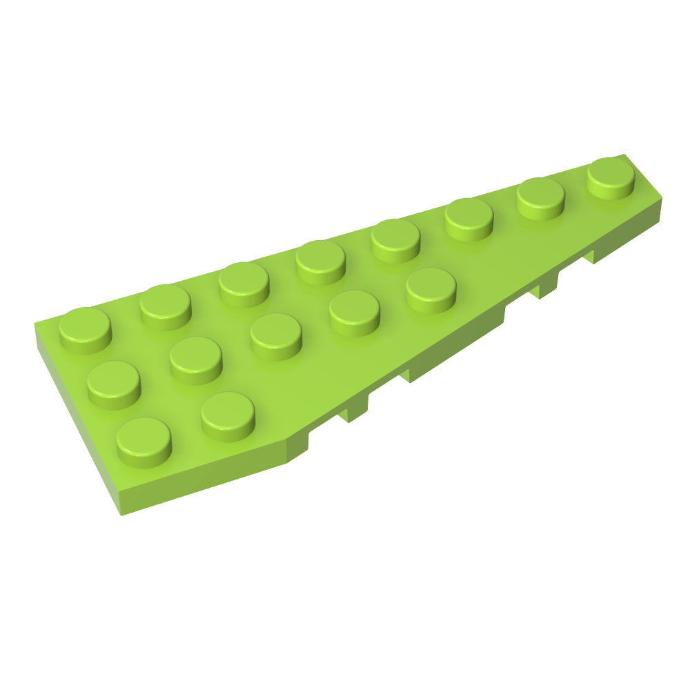 Placa de cuña 8 x 3 derecha-MyGobricksEs