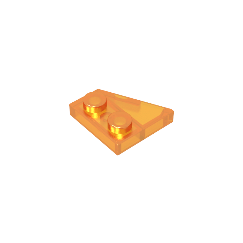 Placa de cuña 2 x 2 derecha-MyGobricksEs