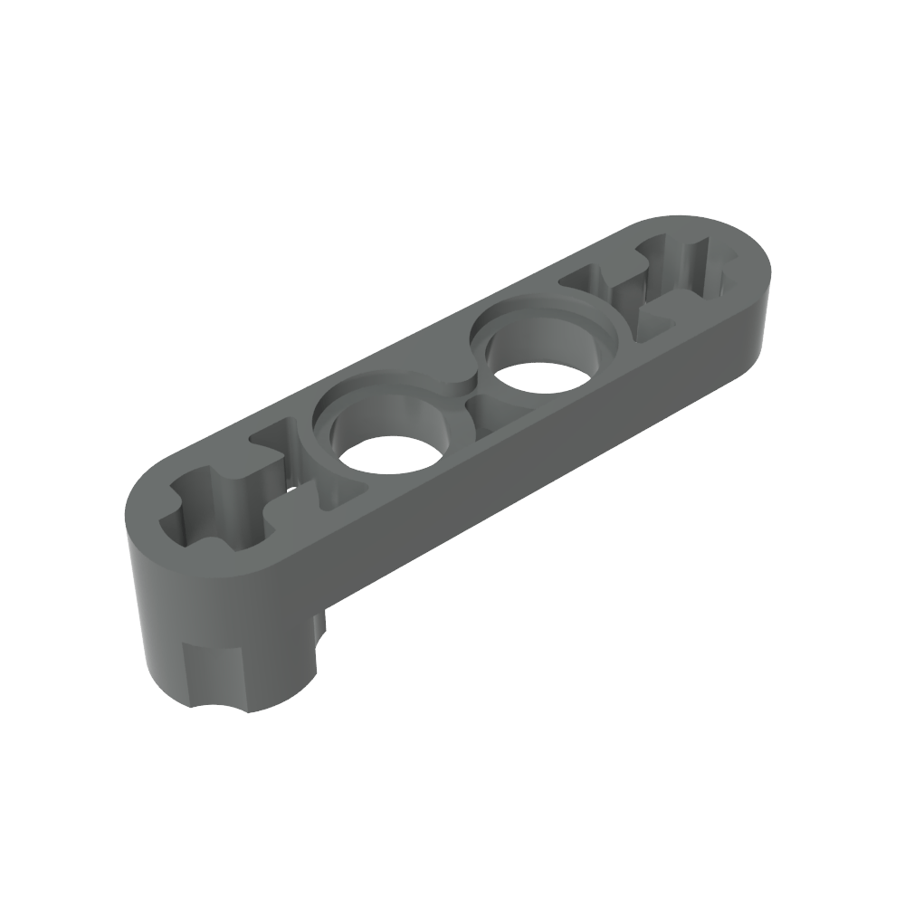 Viga técnica 1 x 4 delgada con conector de perno-MyGobricksEs