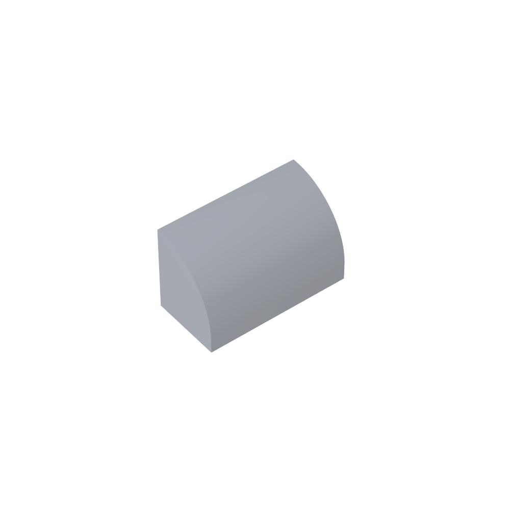 Ladrillo curvo 1 x 2 x 1 sin montantes-MyGobricksEs