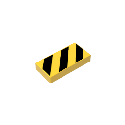 Tile 1 x 2 with Groove
