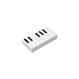 Tile 1 x 2 with Groove