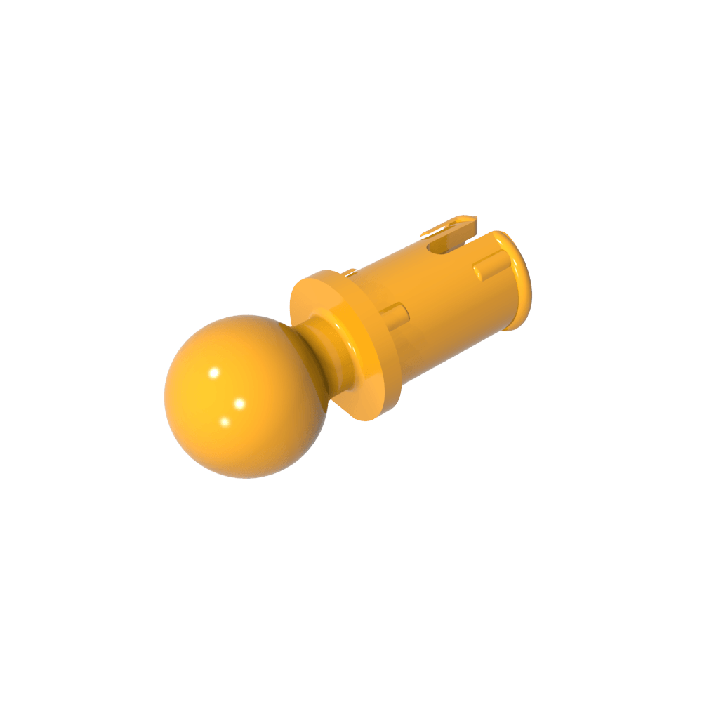 Pasador técnico con crestas de fricción longitudinales y bola de remolque-MyGobricksEs