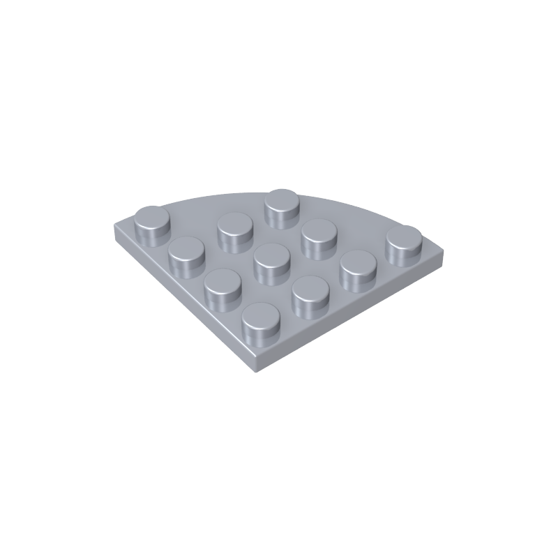 Placa de esquina redonda 4 x 4-MyGobricksEs