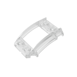 Paso de rueda, cuña 4 x 3 abierta con recorte y cuatro pernos-MyGobricksEs