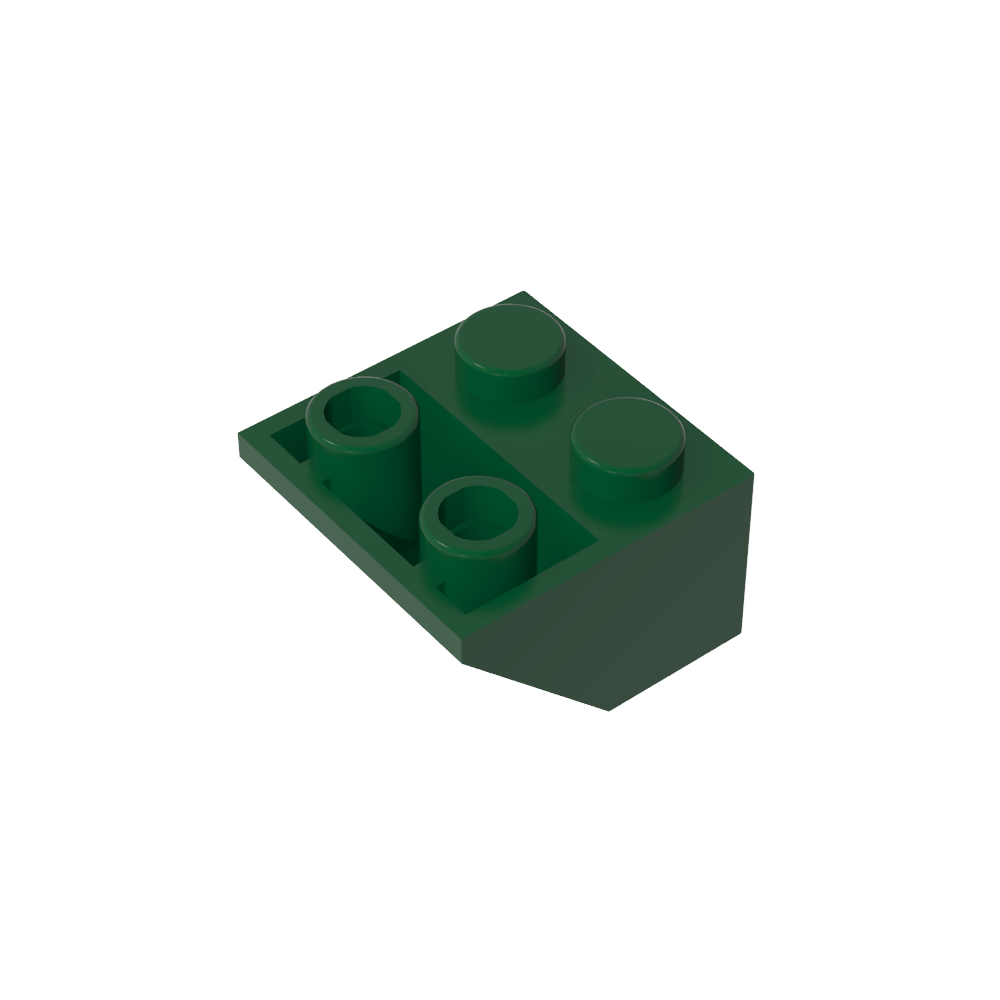 Pendiente invertida de 45° 2 x 2 [Pasador inferior ovoide, orificios para pernos del tamaño de una barra]-MyGobricksEs