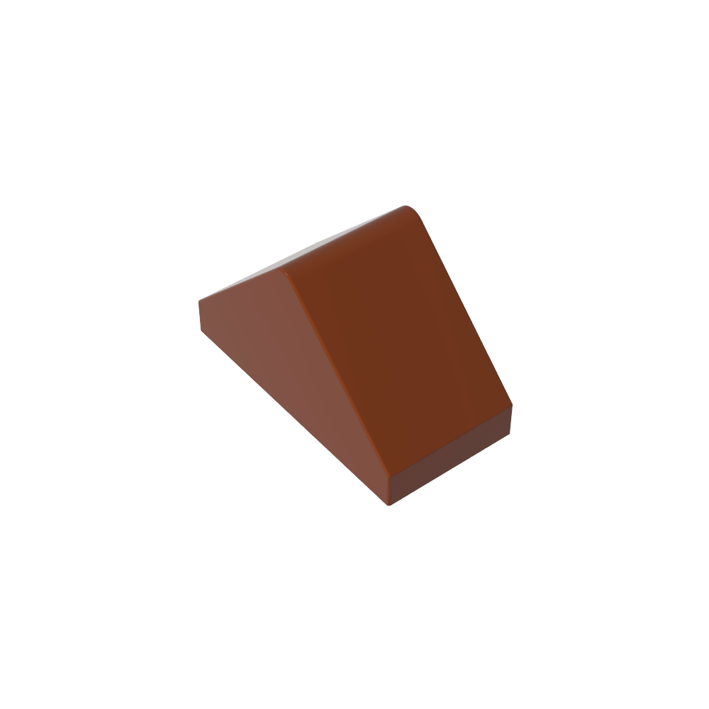 Pendiente 45° 2 x 1 Doble con Pasador Inferior Ovoide-MyGobricksEs