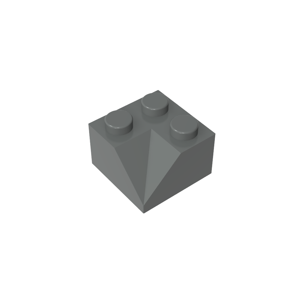 Pendiente 45° 2 x 2 Doble Cóncava-MyGobricksEs