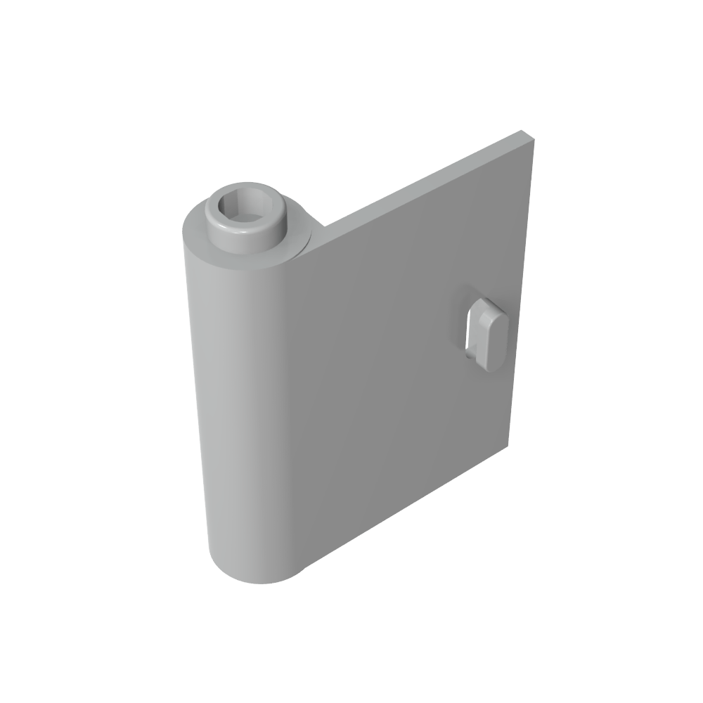 Puerta 1 x 3 x 3 izquierda - Abierta entre la bisagra superior e inferior-MyGobricksEs