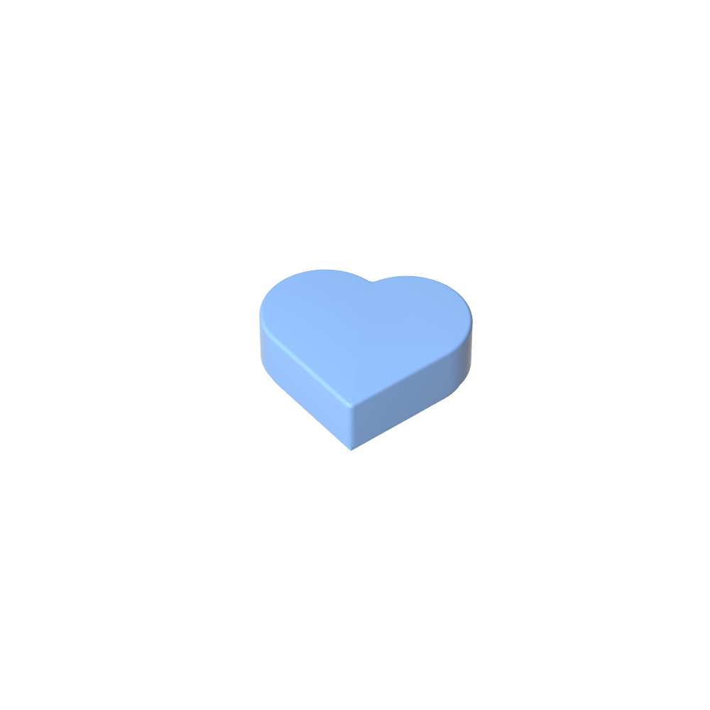 Azulejo 1 x 1 Corazón-MyGobricksEs