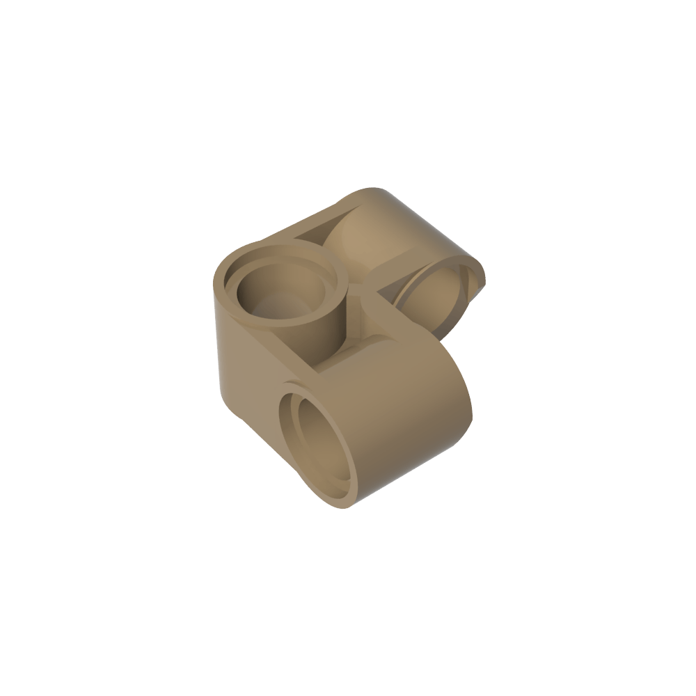 Conector de clavija Technic perpendicular 2 x 2 doblado-MyGobricksEs