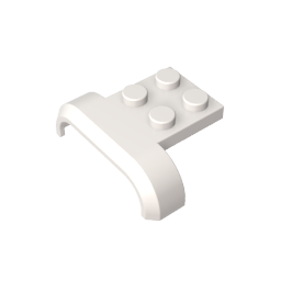 Paso de rueda, guardabarros 3 x 4 con placa 2 x 2-MyGobricksEs