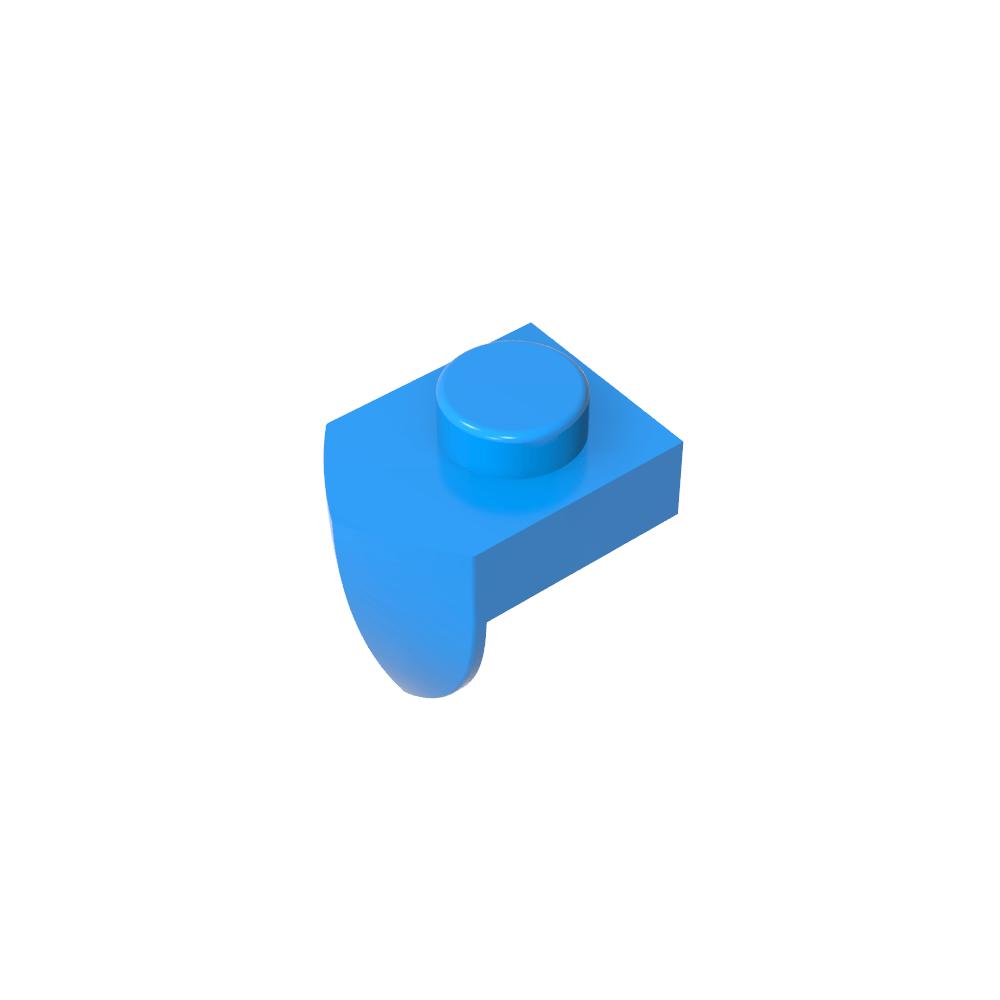 Placa Especial 1 x 1 con Diente Vertical-MyGobricksEs