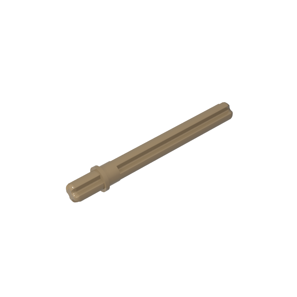 Eje Technic 5.5 con tope [Extremo corto plano]-MyGobricksEs