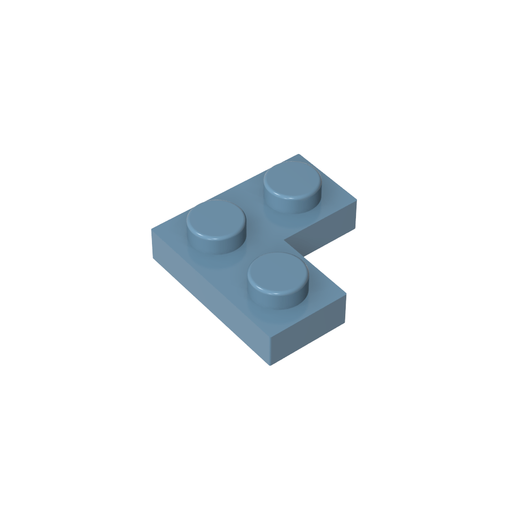 Placa 2 x 2 Esquina-MyGobricksEs
