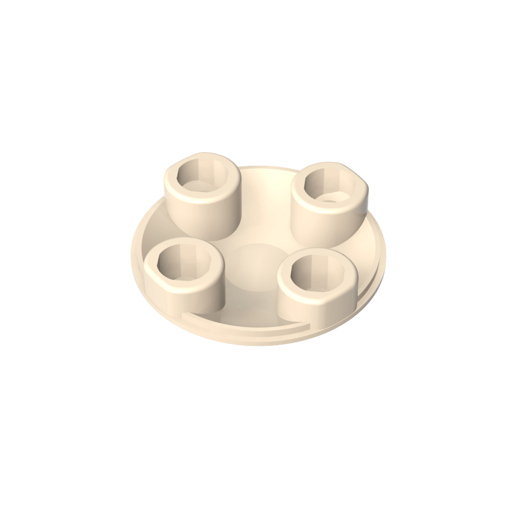 Plato redondo 2 x 2 con fondo redondeado [Boat Stud]-MyGobricksEs