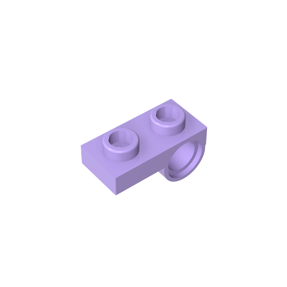 Placa especial 1 x 2 con orificio para pasador-MyGobricksEs
