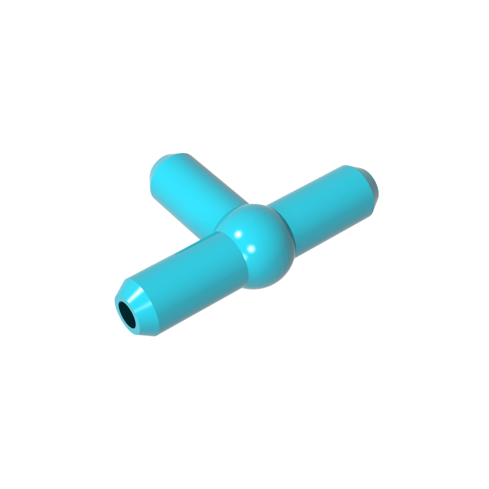 Pieza en T neumática (barra en T) [Nuevo estilo]-MyGobricksEs