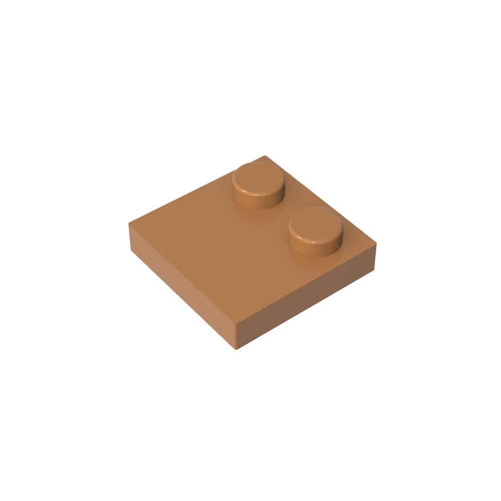 Placa Especial 2 x 2 con Solo 2 tacos-MyGobricksEs