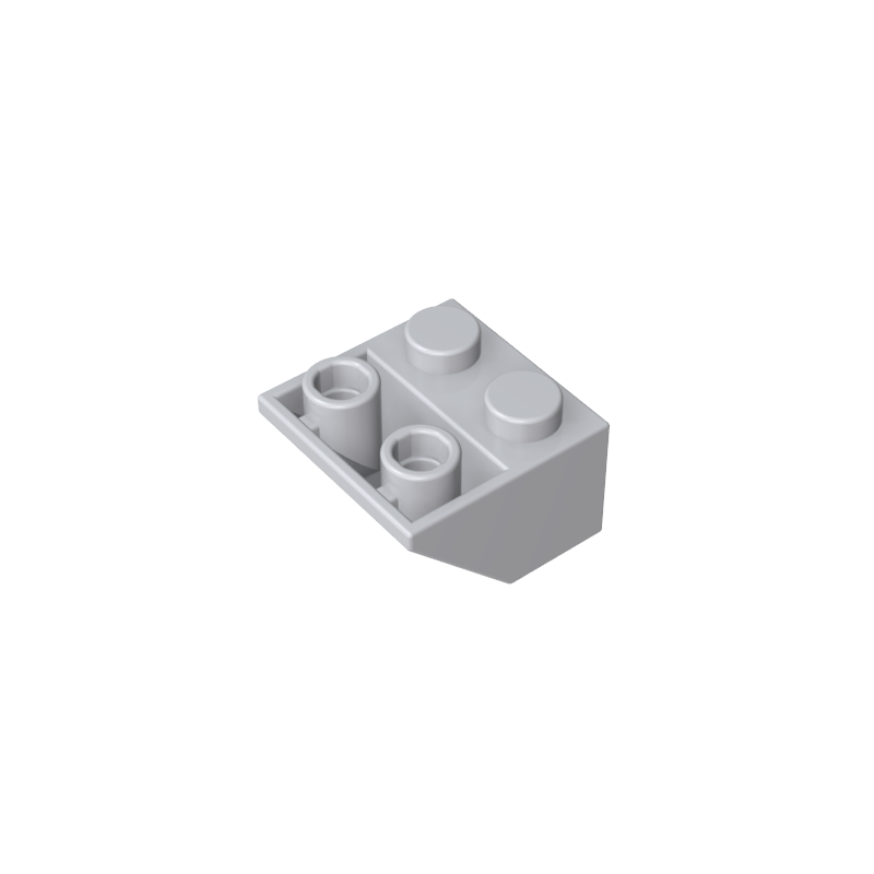 Pendiente invertida de 45° 2 x 2 [Pasador inferior ovoide, orificios para pernos del tamaño de una barra]-MyGobricksEs
