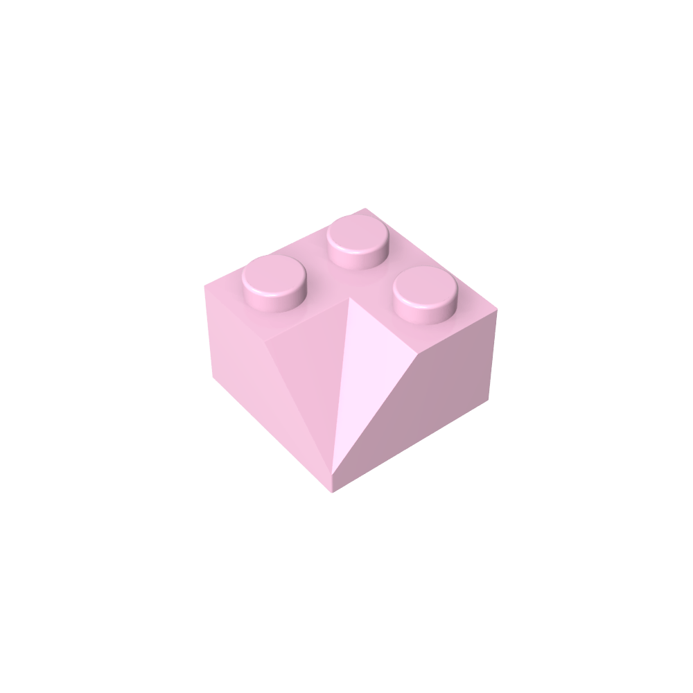 Pendiente 45° 2 x 2 Doble Cóncava-MyGobricksEs