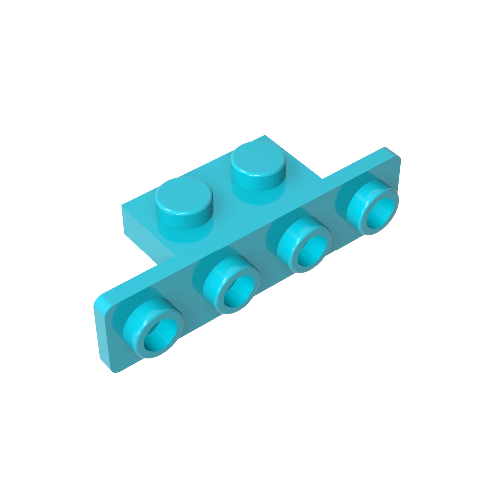 Soporte 1 x 2 - 1 x 4 [Esquinas redondeadas]-MyGobricksEs