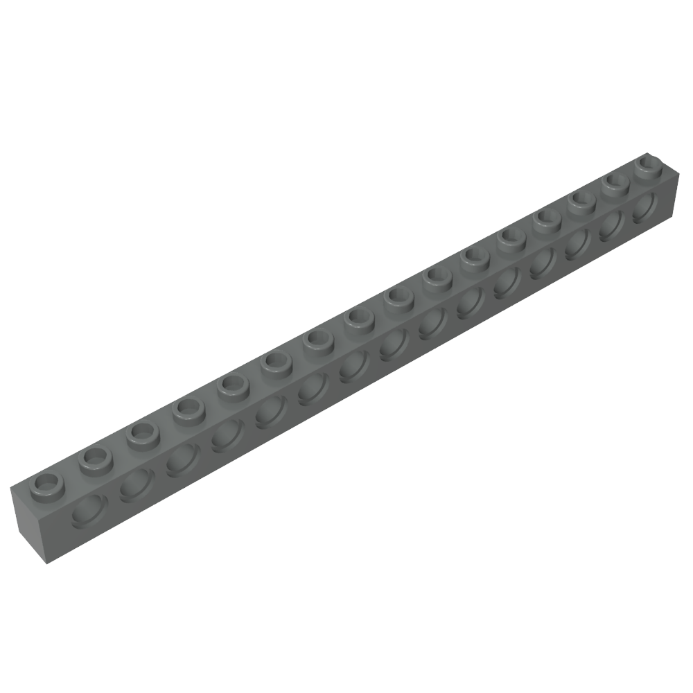 Ladrillo técnico 1 x 16 [15 agujeros]-MyGobricksEs