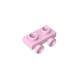 Placa modificada 1 x 2 con 2 puntos salientes-MyGobricksEs