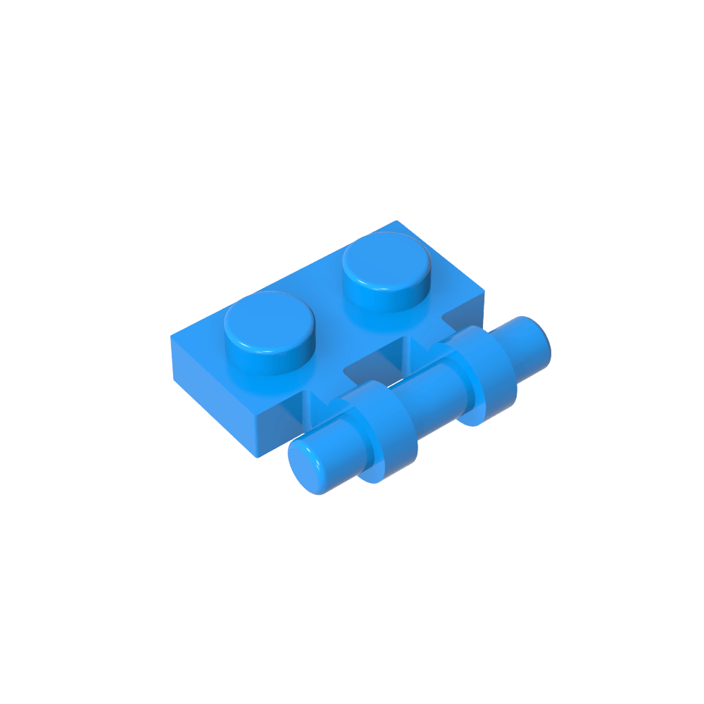 Placa especial 1 x 2 asas laterales [extremos libres]-MyGobricksEs