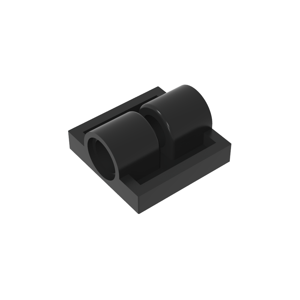 Placa especial 2 x 2 con 2 orificios para pasadores-MyGobricksEs