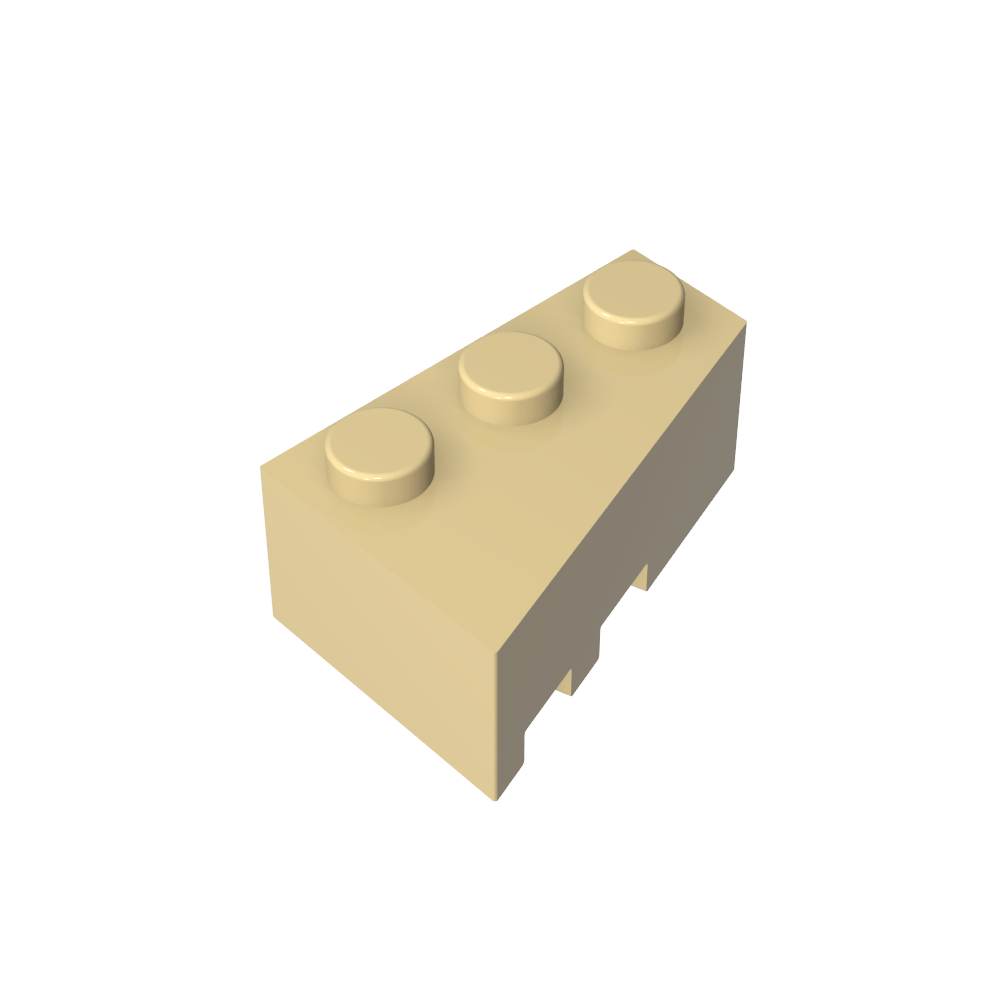 Cuña 3 x 2 Derecha-MyGobricksEs