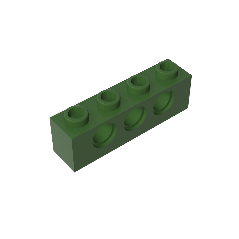 Ladrillo técnico 1 x 4 [3 agujeros]-MyGobricksEs