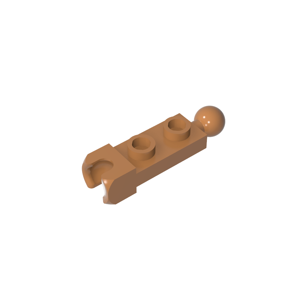 Placa especial 1 x 2 con copa de extremo de 5,9 mm y bola de remolque-MyGobricksEs