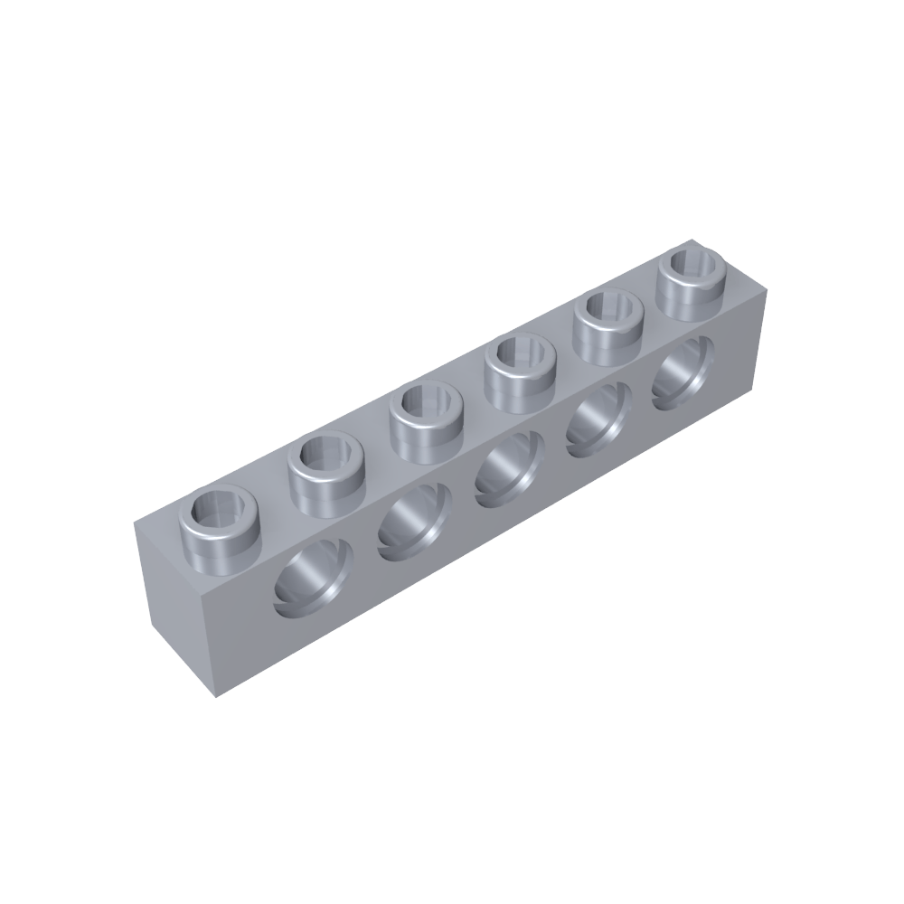 Ladrillo técnico 1 x 6 [5 agujeros]-MyGobricksEs