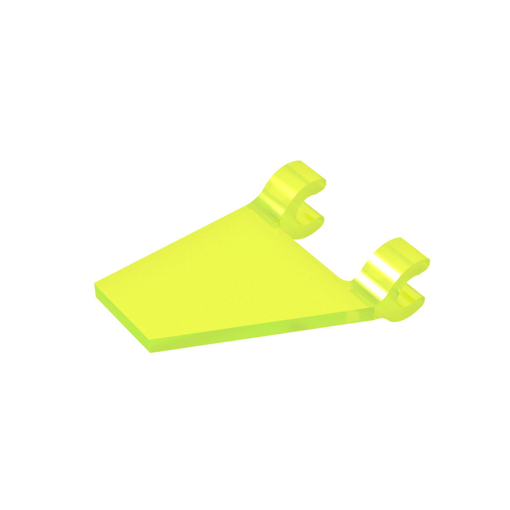 Bandera trapezoidal 2 x 2 con 2 clips [clips en U gruesos]-MyGobricksEs