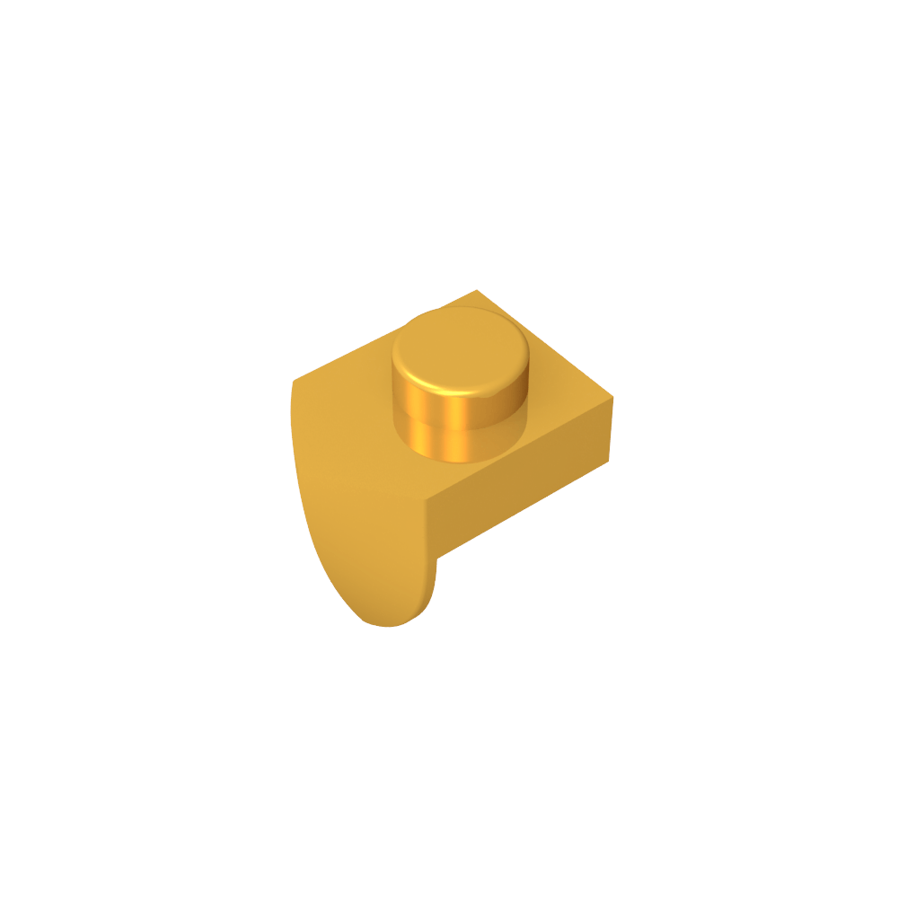 Placa Especial 1 x 1 con Diente Vertical-MyGobricksEs