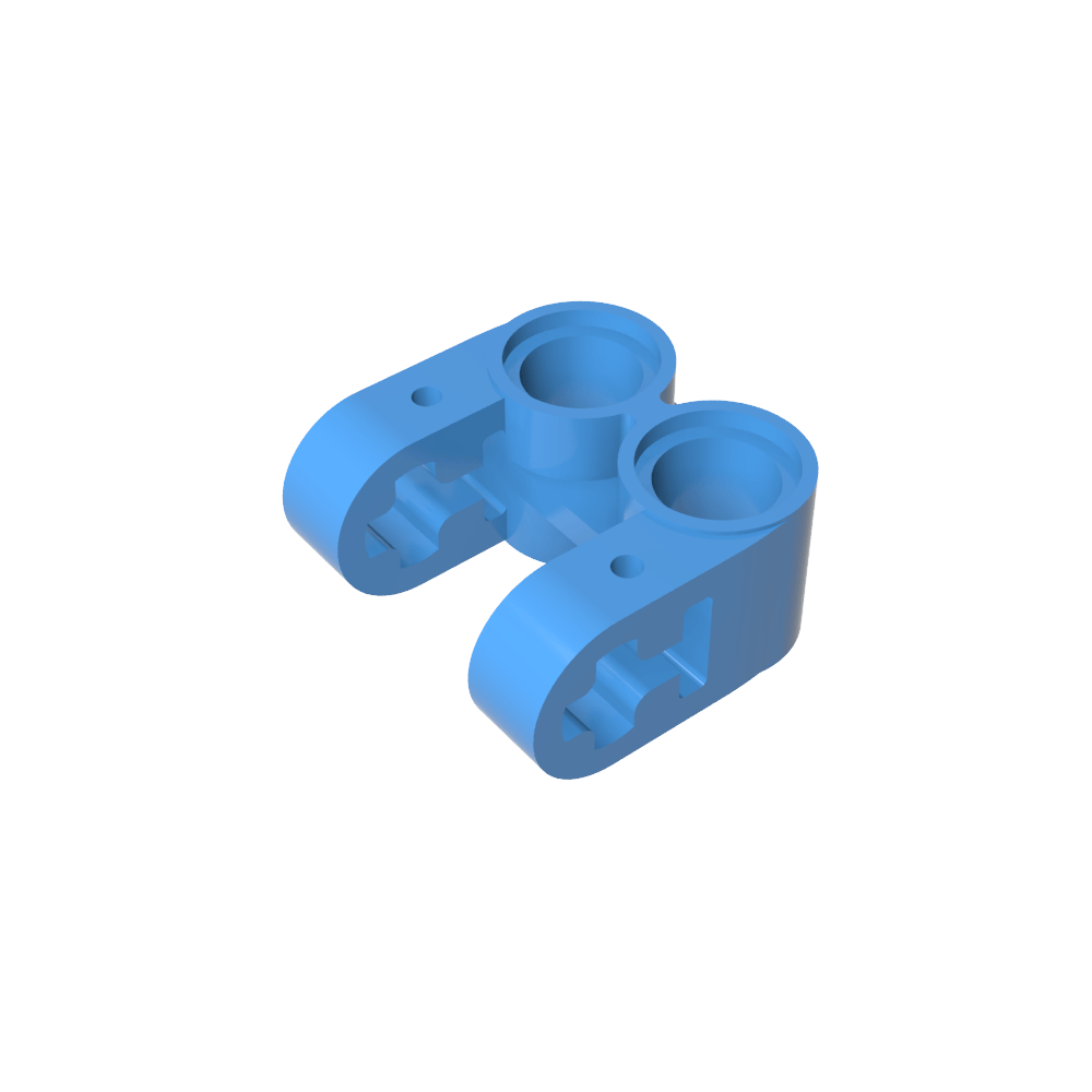 Conector de eje y pasador Technic, perpendicular, doble división-MyGobricksEs
