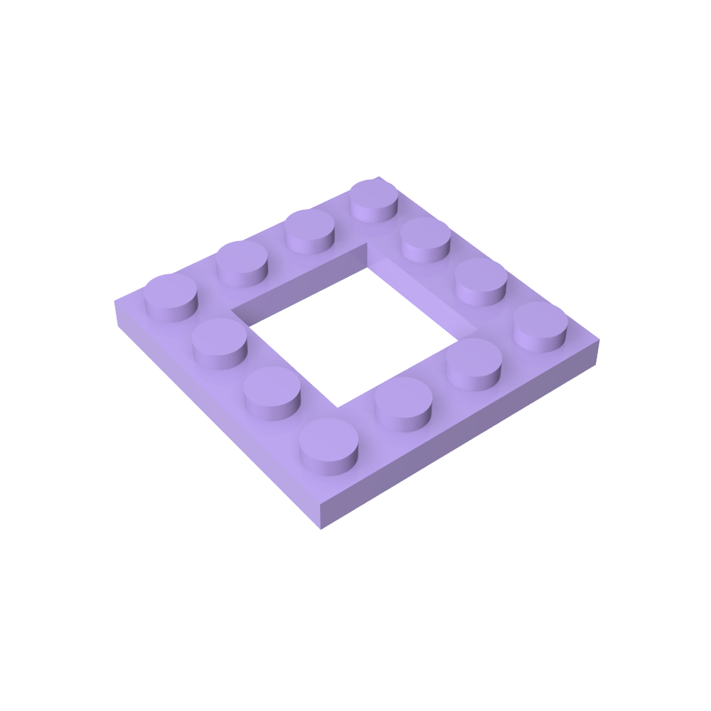 Placa especial 4 x 4 con recorte 2 x 2-MyGobricksEs