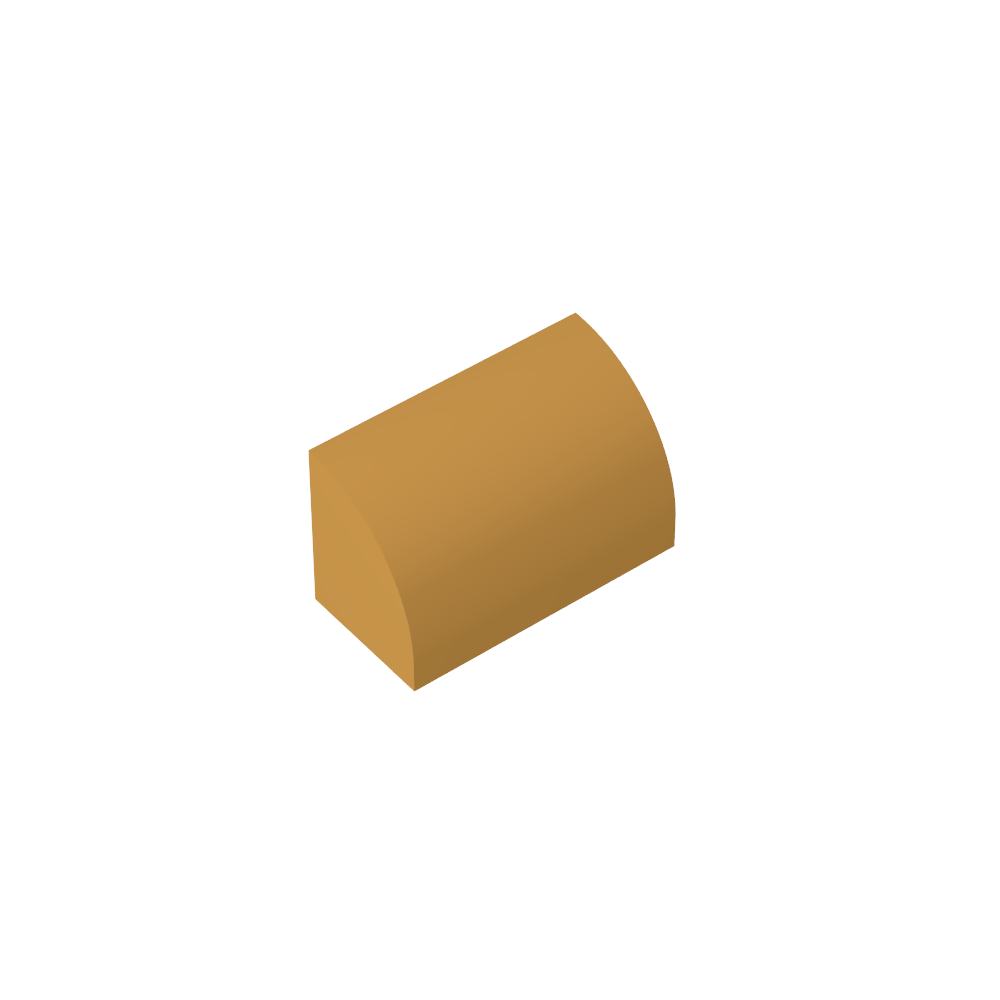 Ladrillo curvo 1 x 2 x 1 sin montantes-MyGobricksEs