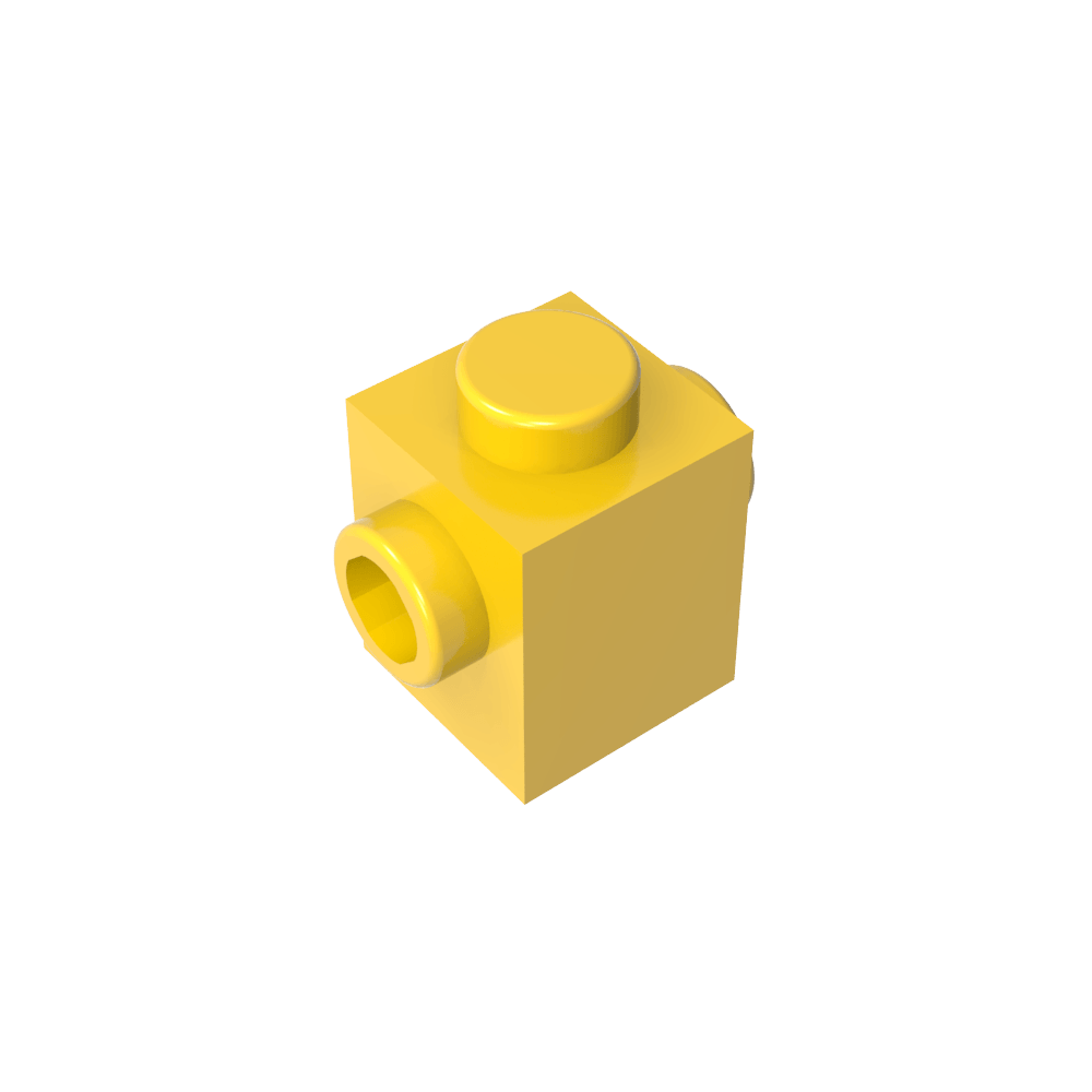 Ladrillo especial 1 x 1 con tacos en 2 lados-MyGobricksEs