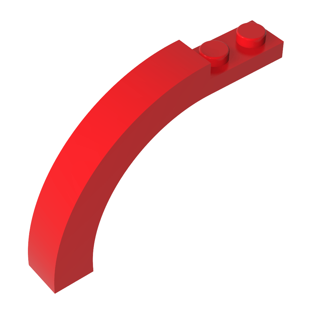 Arco de ladrillo 1 x 6 x 3 1/3 parte superior curva-MyGobricksEs