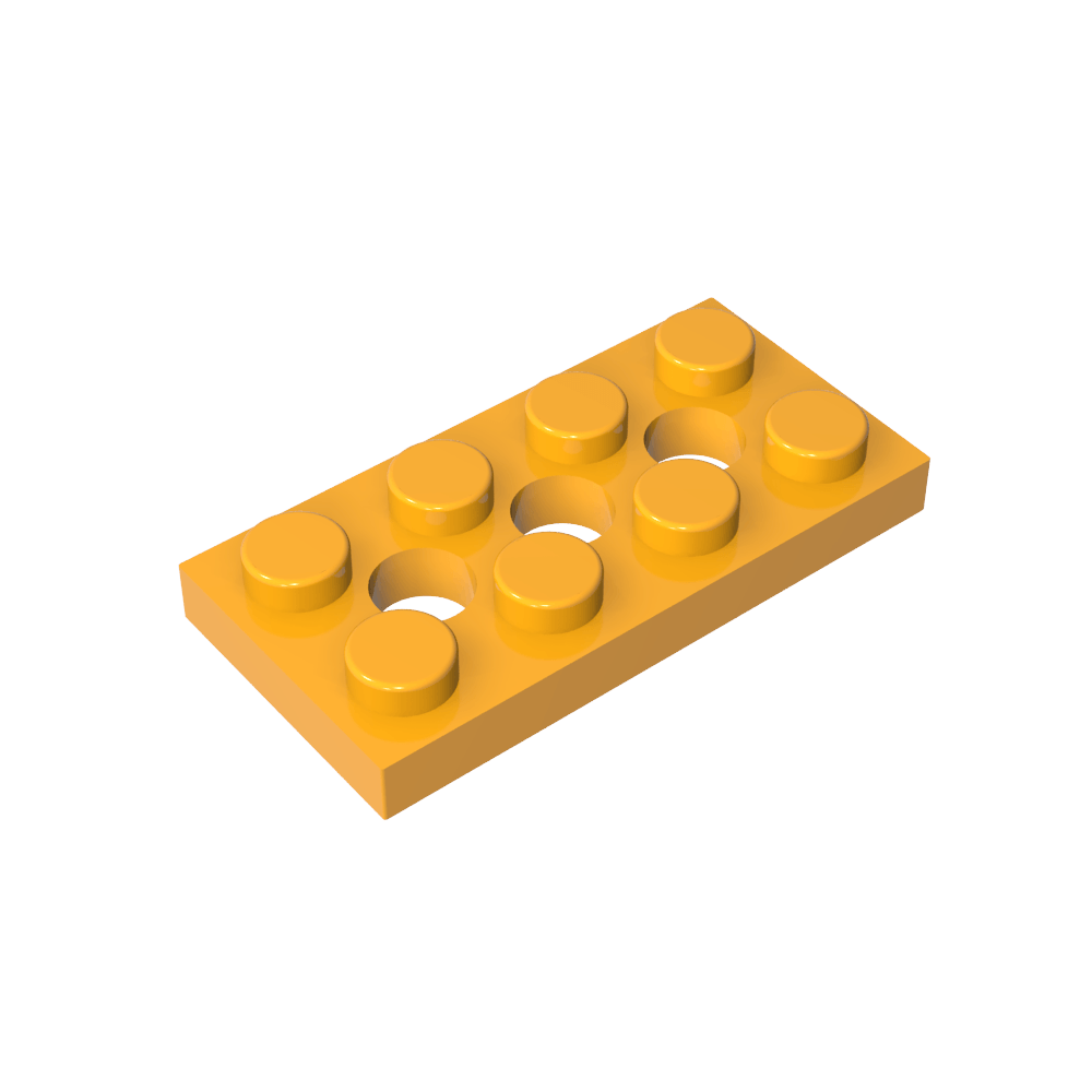 Placa técnica 2 x 4 [3 agujeros]-MyGobricksEs