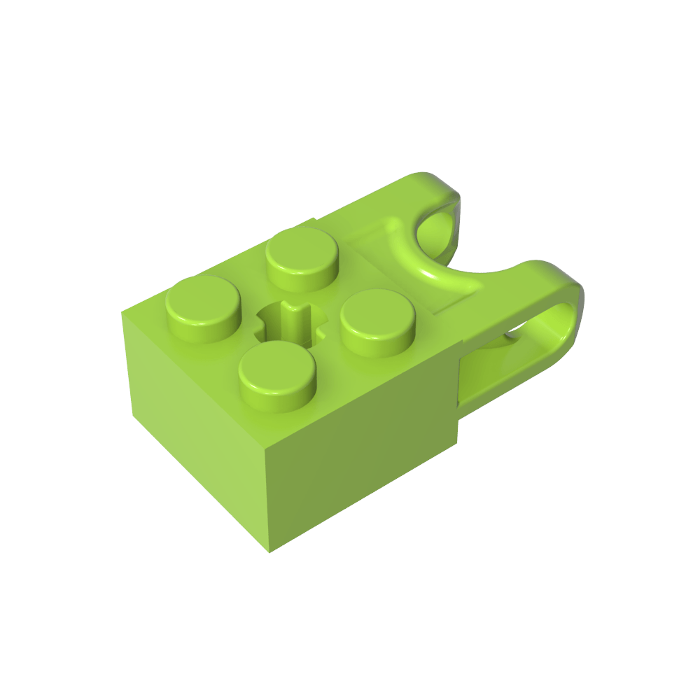Technic Brick Special 2 x 2 con receptáculo de bola ancho y orificio para eje-MyGobricksEs