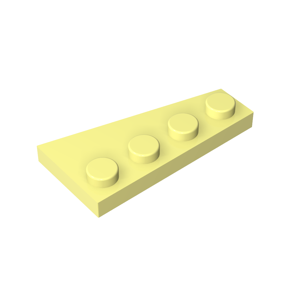 Placa de cuña 4 x 2 izquierda-MyGobricksEs