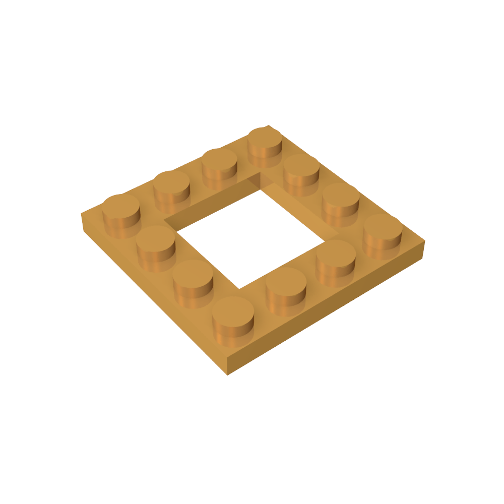 Placa especial 4 x 4 con recorte 2 x 2-MyGobricksEs