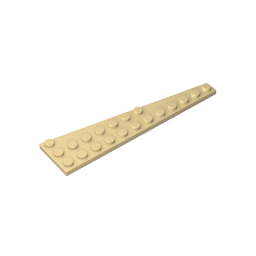Placa de cuña 12 x 3 izquierda-MyGobricksEs