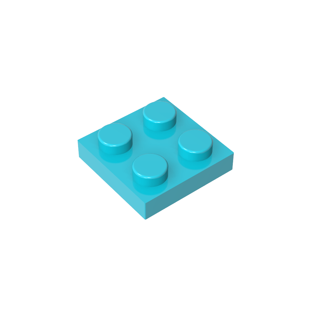 Placa 2 x 2-MyGobricksEs