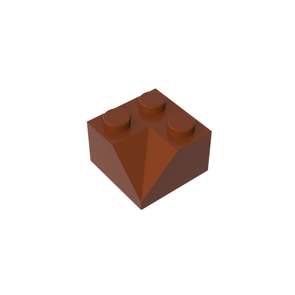 Pendiente 45° 2 x 2 Doble Cóncava-MyGobricksEs