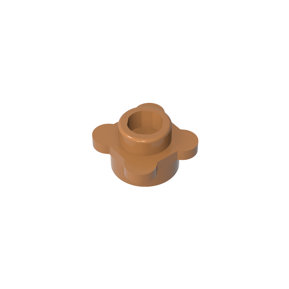 Planta, Flor, Plato Redondo 1 x 1 con 4 Pétalos-MyGobricksEs