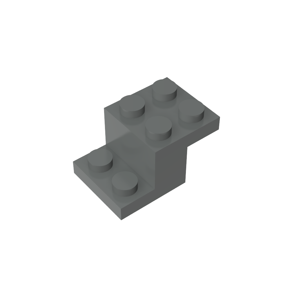 Soporte 3 x 2 x 1 1/3 con pasador inferior-MyGobricksEs